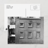 :22 Tür Postkarte (Vorne/Hinten)
