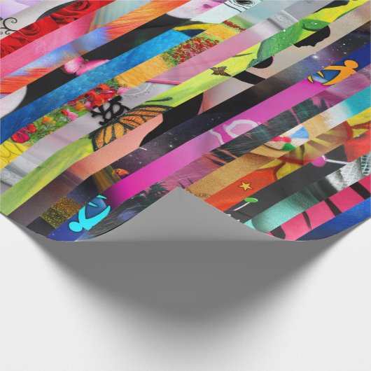 22 Überlebend-Streifen - Packpapier (Ecke)