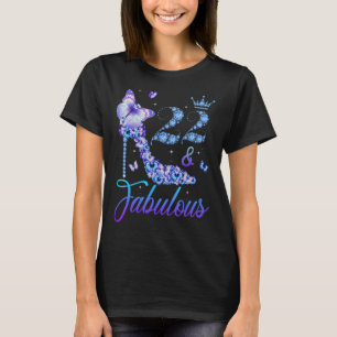 22 und fabelhafte Diamant High Heels Happy 22. Bir T-Shirt