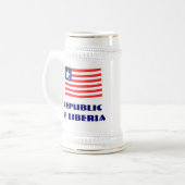 22 Unze-Tasse von Ellen Sirleaf Bierglas (Vorderseite Links)