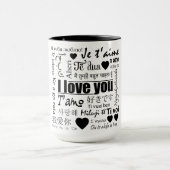 22 Wege zu sagen, I Liebe You Tasse (Zentrum)