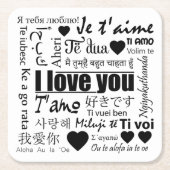 22 Wege zu sagen, ich Liebe Sie Untersetzer (Vorderseite)