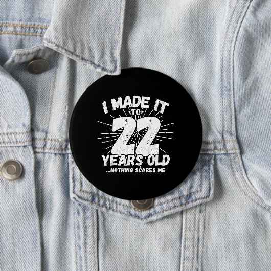 22 Year Old Birthday - Birthday Meme - Funny 22 Button (Beispiel)