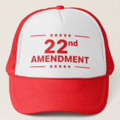 22nd Amendment for Trump Truckerkappe (Vorderseite)