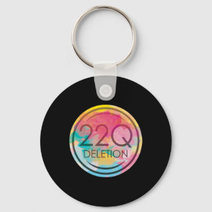 22q11 Löschung für 22q Sensibilisierungsunterstütz Schlüsselanhänger
