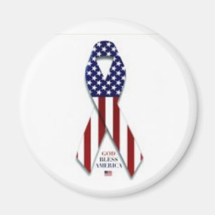 2300-5004_b~U-S-Flag-Ribbon-Posters Magnet