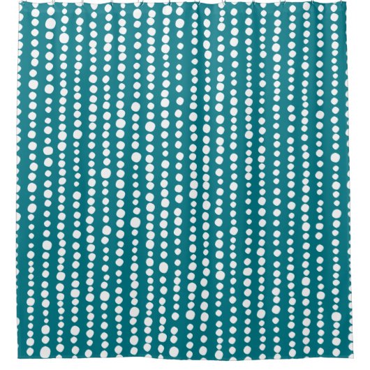 230216 - Weiß auf Biskaya Bay Duschvorhang (Vorderseite)