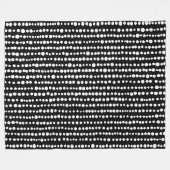 230216 - Weiß auf Schwarz Fleecedecke (Vorderseite (Horizontal))