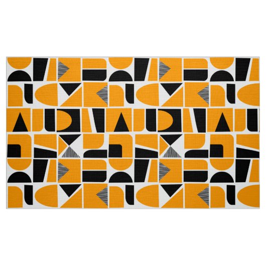 230616 - Gelb orange und schwarz. Stoff (Fat Quarter (45,7 x 55,9 cm))