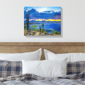 2309-2-Lake Pleasant bei Sunset Leinwanddruck (Insitu (Schlafzimmer))