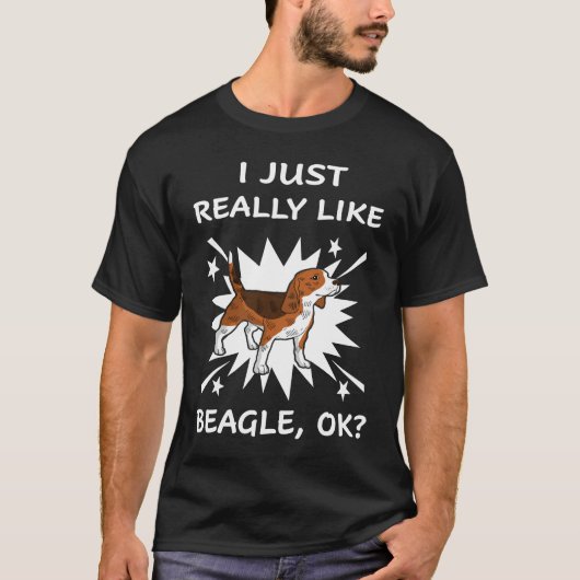 231 Ich mag Beagle wirklich T-Shirt (Vorderseite)