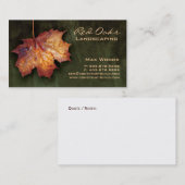 232 Landschaften der Visitenkarte Grüne Ahornleaf (Vorne/Hinten)