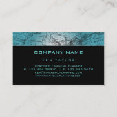 232 Reise-Visitenkarte-Weltkarte-Kugelblau Visitenkarte (Rückseite)