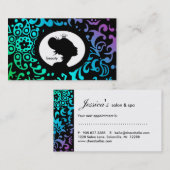 232 Salon-Verabredungs-Karten-Kronen-Tiara-Frau Terminkarte (Vorne/Hinten)