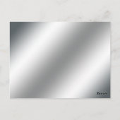 232 Schmetterlingskarte - Lila Silber Postkarte (Rückseite)