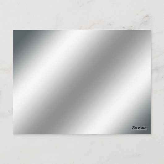 232 Schmetterlingskarte - Lila Silber Postkarte (Rückseite)