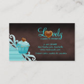 232 schokoladenbraune Blaue des blauen Wirbel des Visitenkarte (Rückseite)