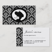 232 Silhouette Salon Terminkarte Kronenkarte Frau (Vorne/Hinten)