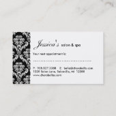 232 Silhouette Salon Terminkarte Kronenkarte Frau (Rückseite)