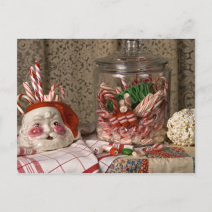 2345 Santa Vase & Weihnachtsmänner-Weihnachten Feiertagspostkarte