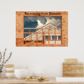 236 Wiederaufbau eines Sturms, Wiederherstellung.. Poster (Küche)