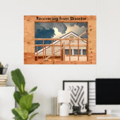 236 Wiederaufbau eines Sturms, Wiederherstellung.. Poster (Heimbüro)