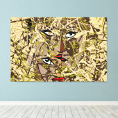 23_006, Splattered Paint Art Leinwanddruck (Insitu (Holzboden))