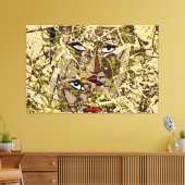 23_006, Splattered Paint Art Leinwanddruck (Insitu (Wohnzimmer))