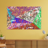 23_014, Spritzer Abstrakt Leinwanddruck (Insitu (Wohnzimmer))