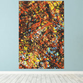 23_017, Spritzer Abstrakt Leinwanddruck (Insitu (Holzboden))