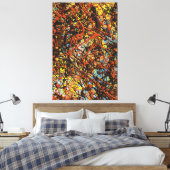 23_017, Spritzer Abstrakt Leinwanddruck (Insitu (Schlafzimmer))