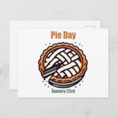 23.01. - Pie Day Postkarte (Vorne/Hinten)