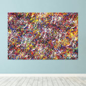 23_025, Spritzer Abstrakt Leinwanddruck (Insitu (Holzboden))