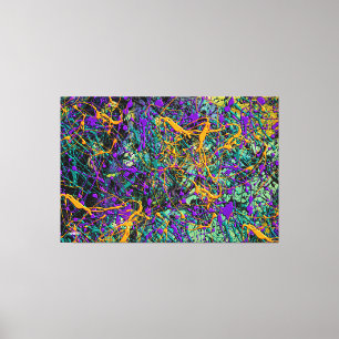 23_026, Spritzer Abstrakt Leinwanddruck