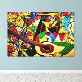 23_028, Abstrakt, Kubismus, Spritzer, Kunst. Leinwanddruck (Insitu (Holzboden))