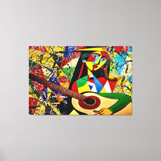 23_028, Abstrakt, Kubismus, Spritzer, Kunst. Leinwanddruck (Vorderseite)