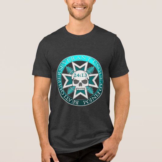 23:14 PTSD Krieger 1 Tri-Blend Shirt (Vorderseite)