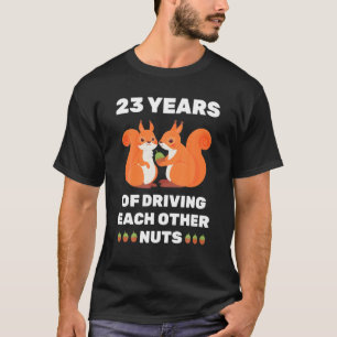 23. 23-jähriges Hochzeitsjubiläum Funny Couple für T-Shirt