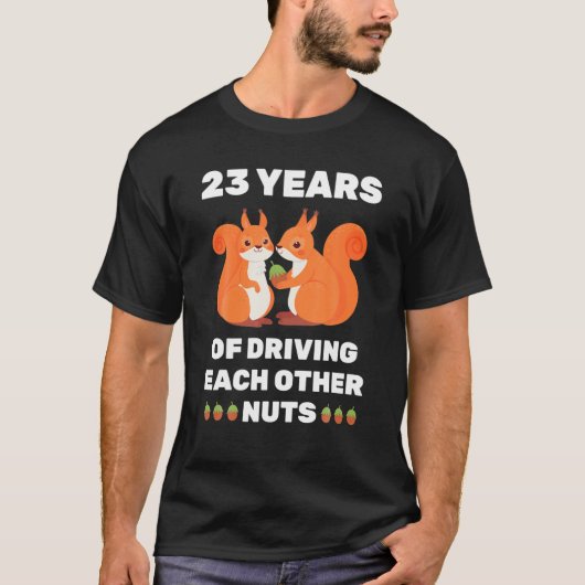 23. 23-jähriges Hochzeitsjubiläum Funny Couple für T-Shirt (Vorderseite)