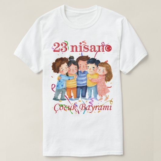 23. April T-Shirt – Kinderfest-Tee (Design vorne)