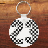 23 Auto-Rennnummer Schlüsselanhänger (Vorderseite)