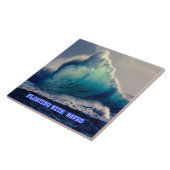 23.Blaue Ozeanwellen, Vintage Geschenke für Meeres Fliese (Seite)