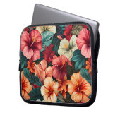 23 Blumenmuster Laptopschutzhülle (Vorderseite Links)