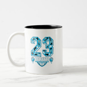 23 bruh Camo Gamma Blau passend , gamma blau, Basi Zweifarbige Tasse
