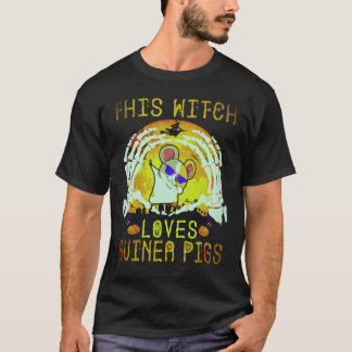 23 Diese Hexe liebt Meerschweinchen Halloween T-Shirt