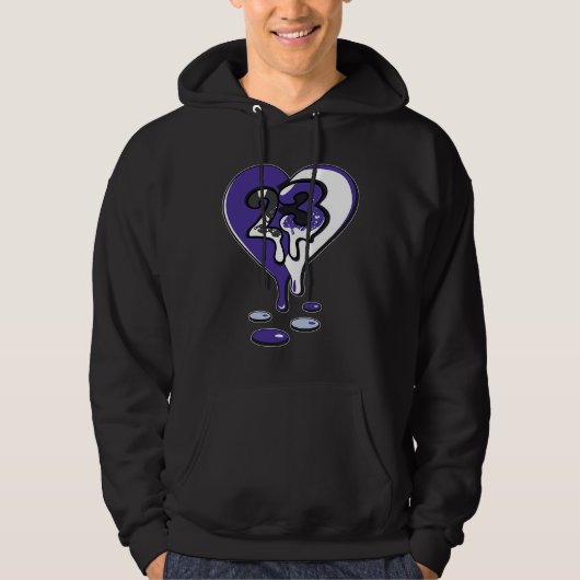 23 Drip Heart Concord 5s Matching Hoodie (Vorderseite)