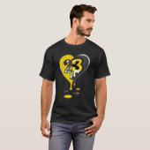 23 Drip Heart Lightning 4s Matching T-Shirt (Vorne ganz)