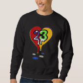 23 Drip Heart What The 5s Matching Sweatshirt (Vorderseite)