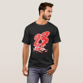 23 Drip Retro Weiße Infrarot 7s passend T-Shirt (Vorne ganz)
