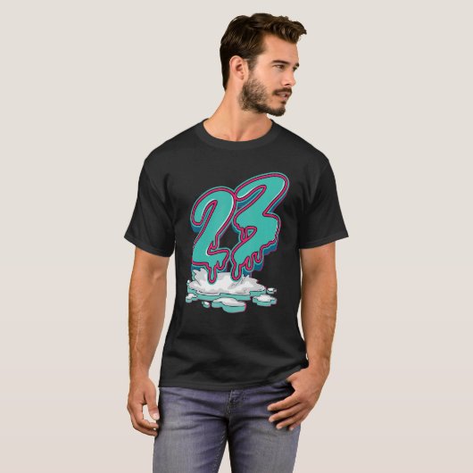 23 Dripping Aurora Green 13s Unisex Matching T-Shirt (Vorne ganz)